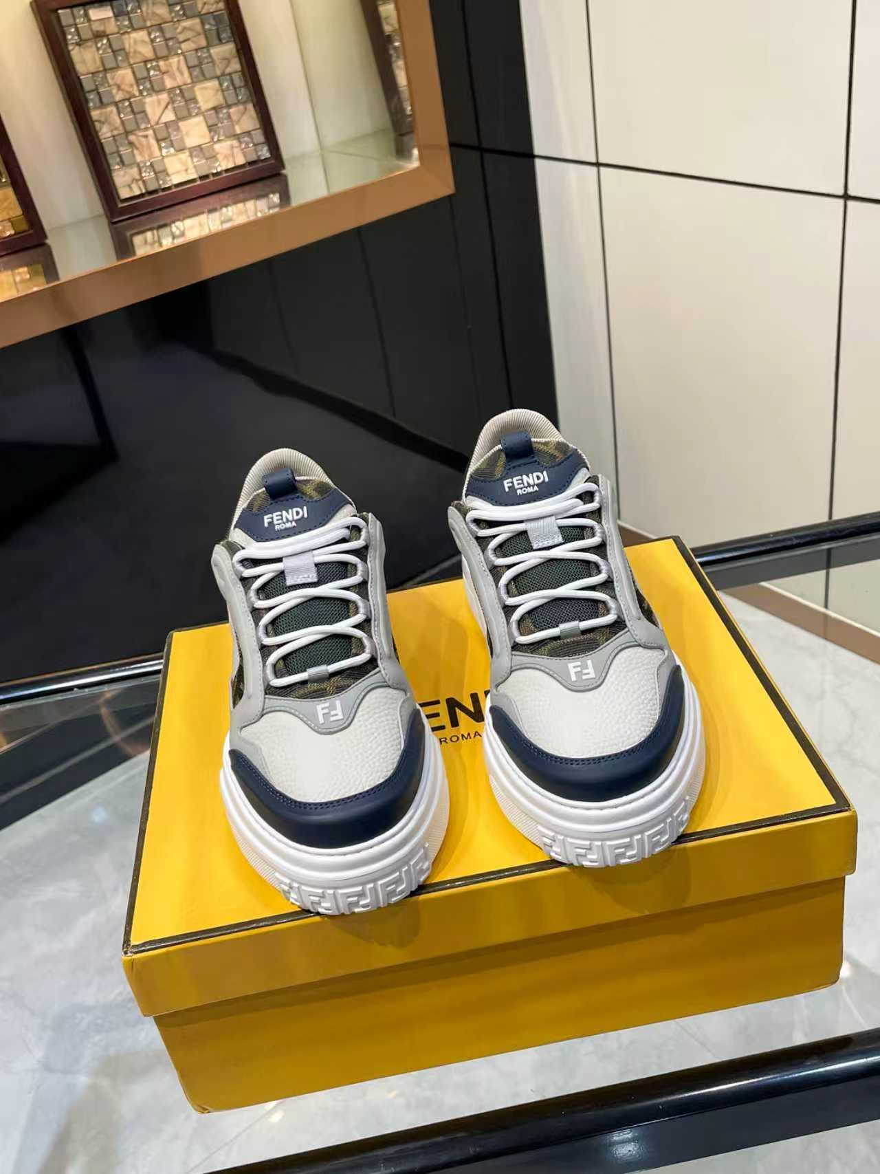 Cheap Fendi Sneakers For Men in 229814, $130 USD- [IB229814] - Replica Fendi Sneakers For Men