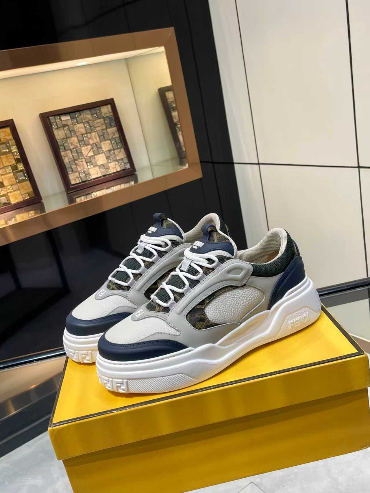 Cheap Fendi Sneakers For Men in 229814, $130 USD- [IB229814] - Replica Fendi Sneakers For Men