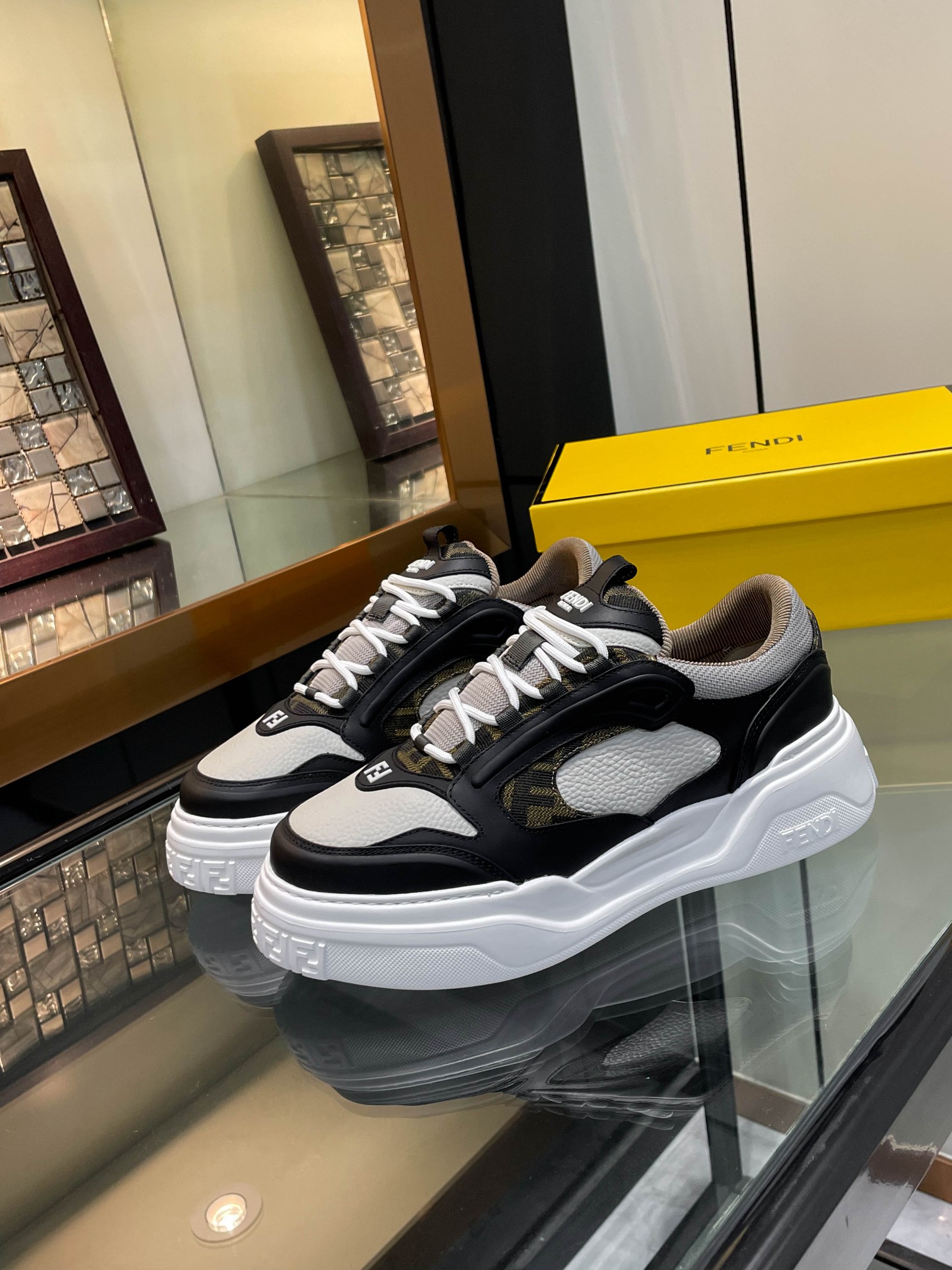 Cheap Fendi Sneakers For Men in 229815, $130 USD- [IB229815] - Replica Fendi Sneakers For Men