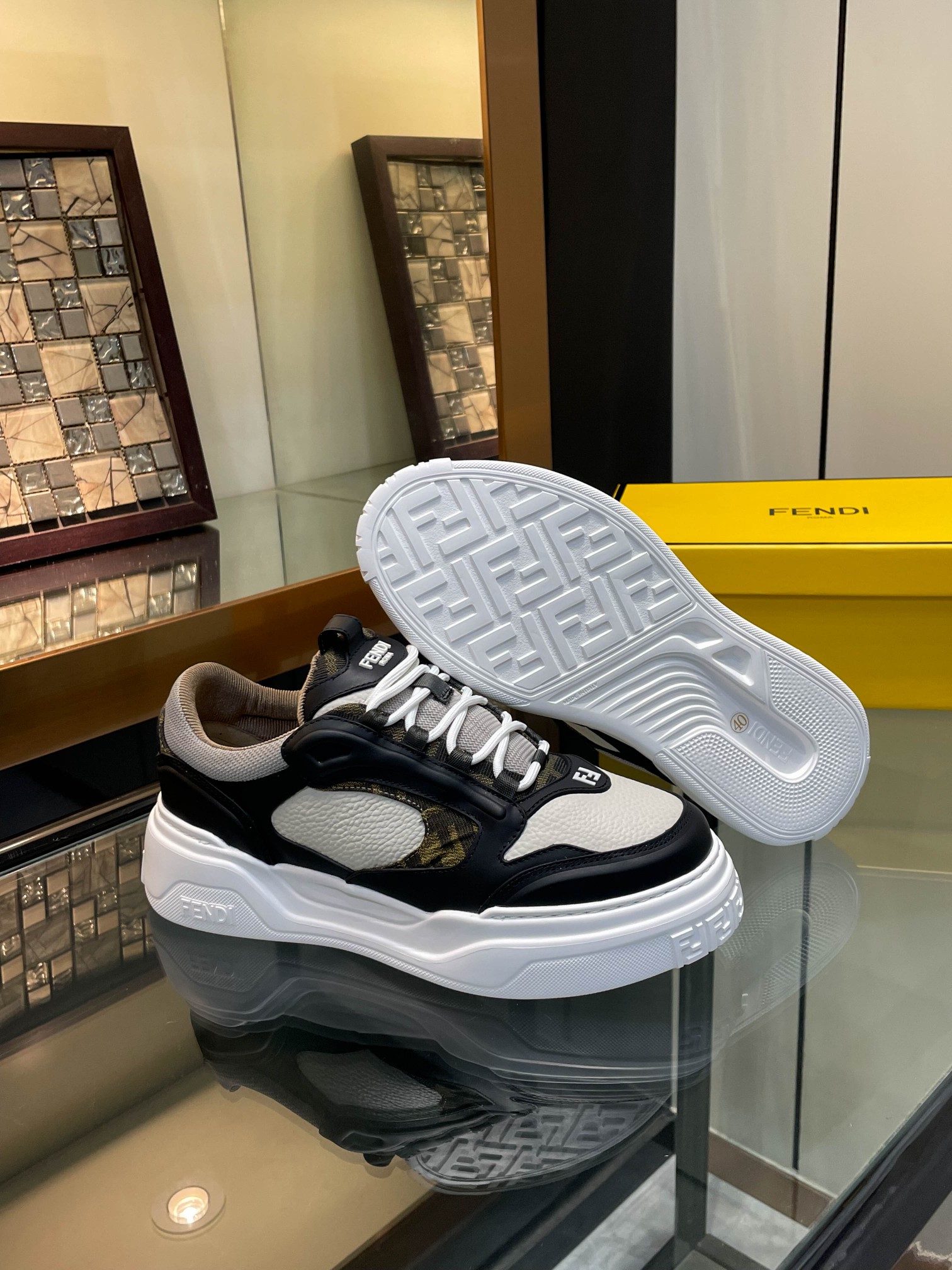 Cheap Fendi Sneakers For Men in 229815, $130 USD- [IB229815] - Replica Fendi Sneakers For Men