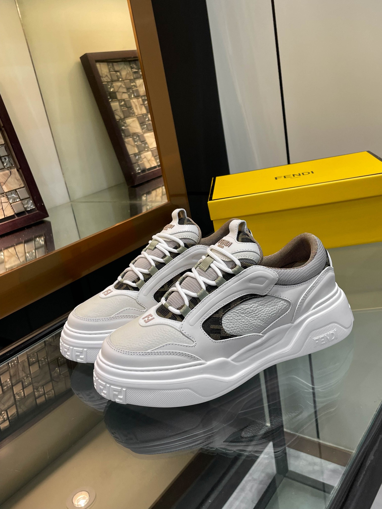 Cheap Fendi Sneakers For Men in 229816, $130 USD- [IB229816] - Replica Fendi Sneakers For Men
