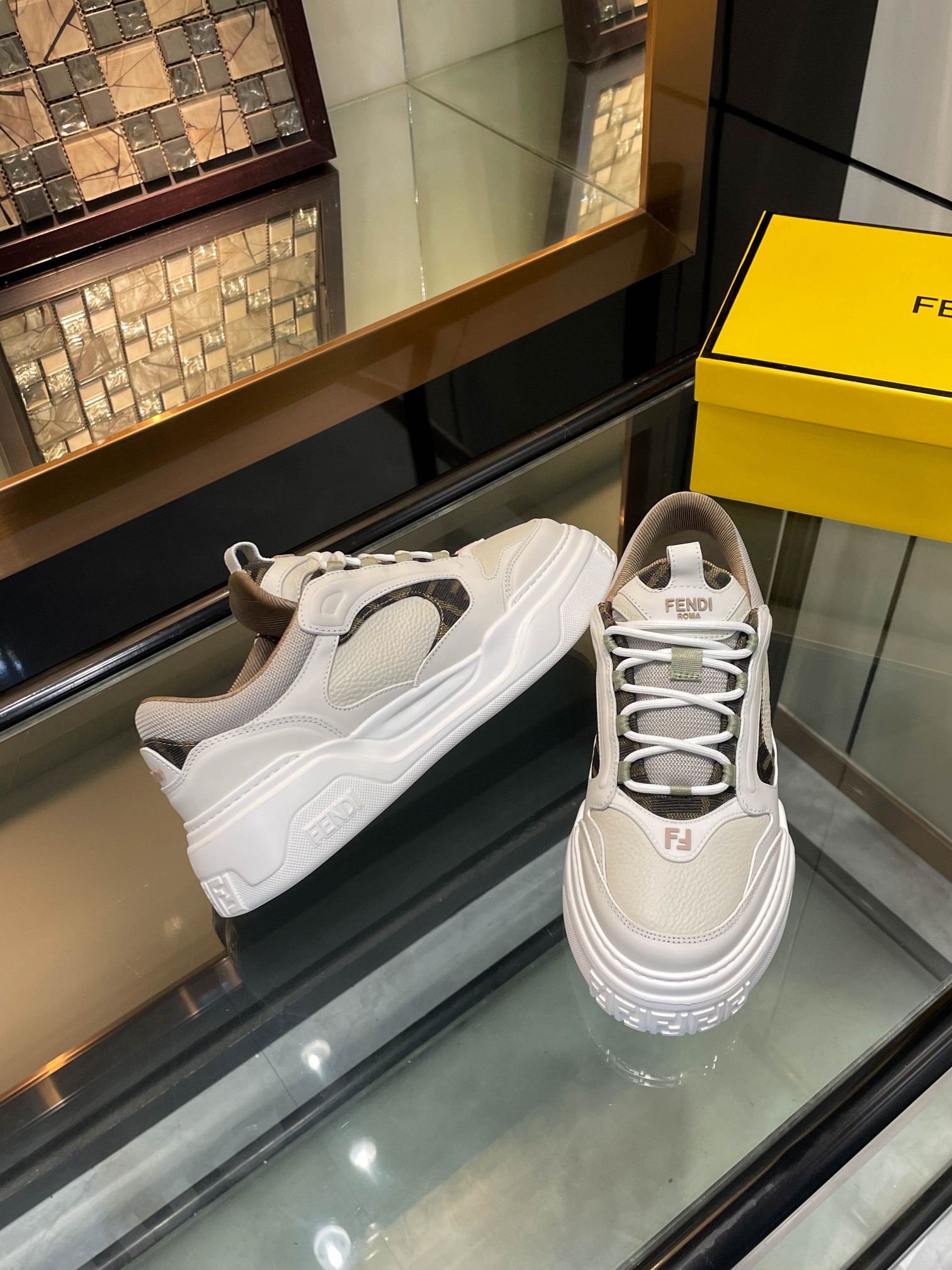 Cheap Fendi Sneakers For Men in 229816, $130 USD- [IB229816] - Replica Fendi Sneakers For Men
