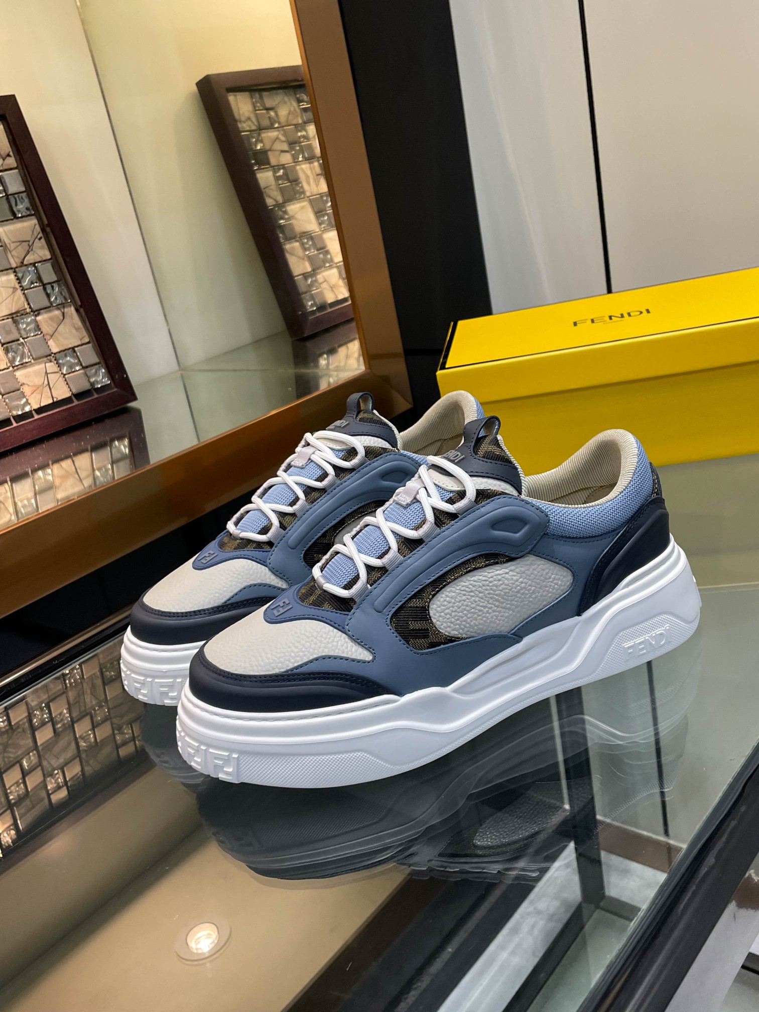 Cheap Fendi Sneakers For Men in 229817, $130 USD- [IB229817] - Replica Fendi Sneakers For Men