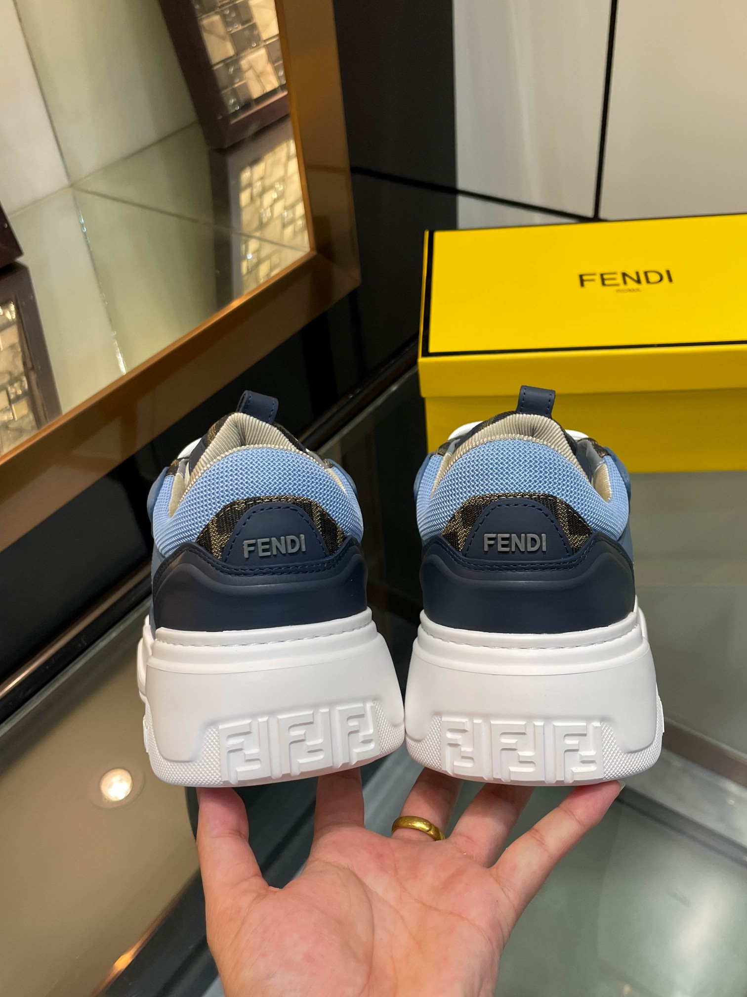 Cheap Fendi Sneakers For Men in 229817, $130 USD- [IB229817] - Replica Fendi Sneakers For Men