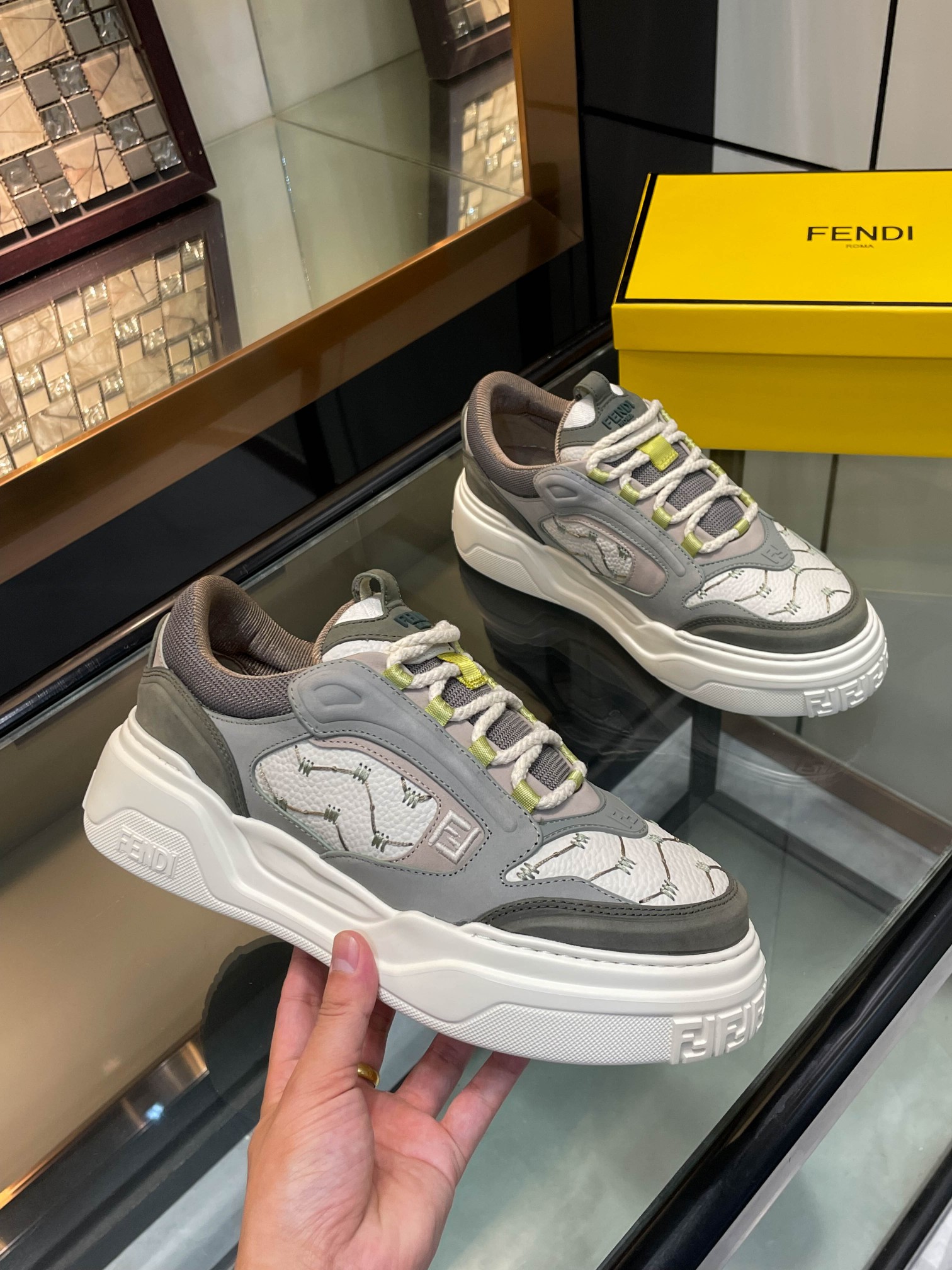 Cheap Fendi Sneakers For Men in 229818, $130 USD- [IB229818] - Replica Fendi Sneakers For Men