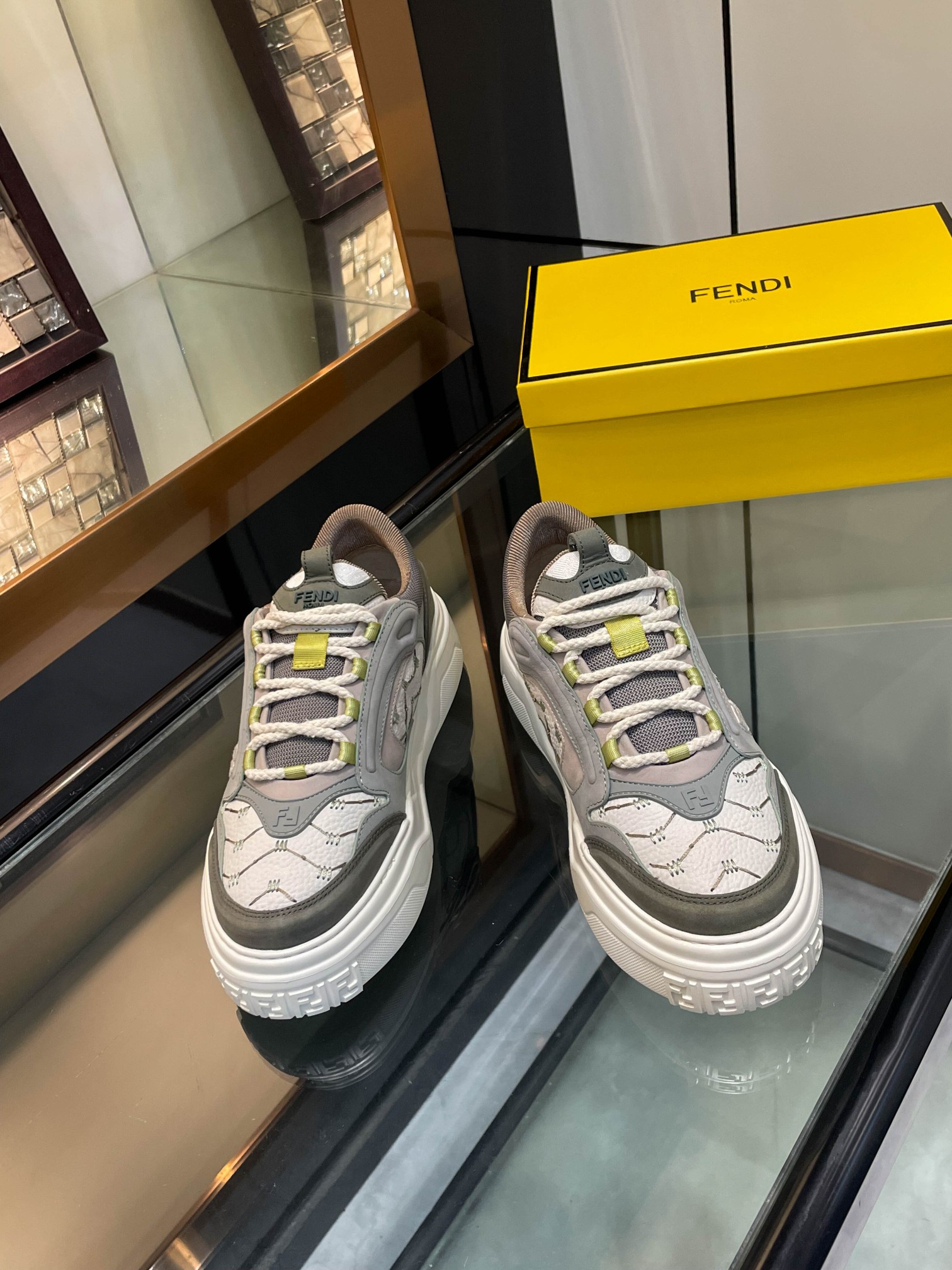 Cheap Fendi Sneakers For Men in 229818, $130 USD- [IB229818] - Replica Fendi Sneakers For Men