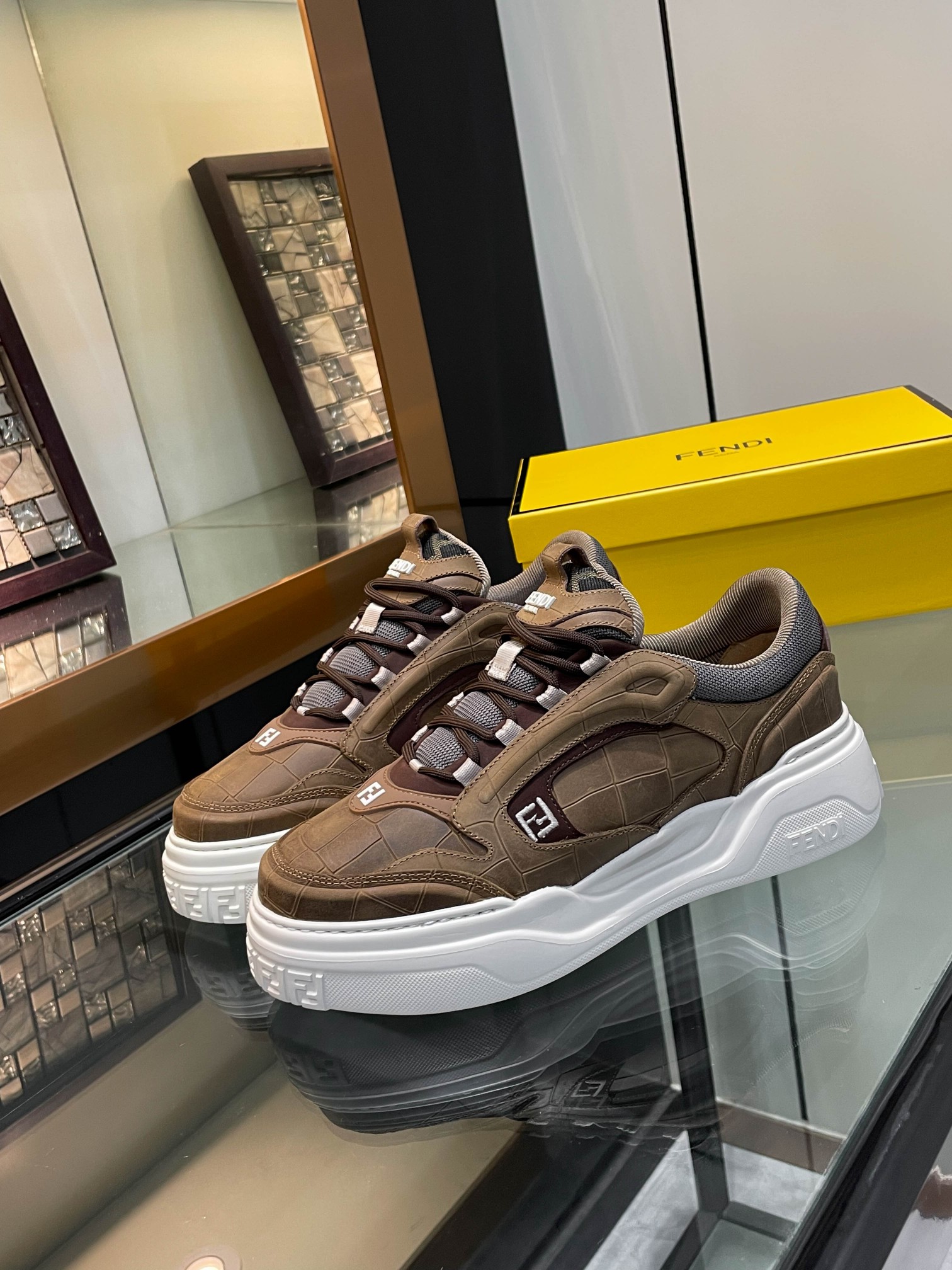 Cheap Fendi Sneakers For Men in 229819, $130 USD- [IB229819] - Replica Fendi Sneakers For Men