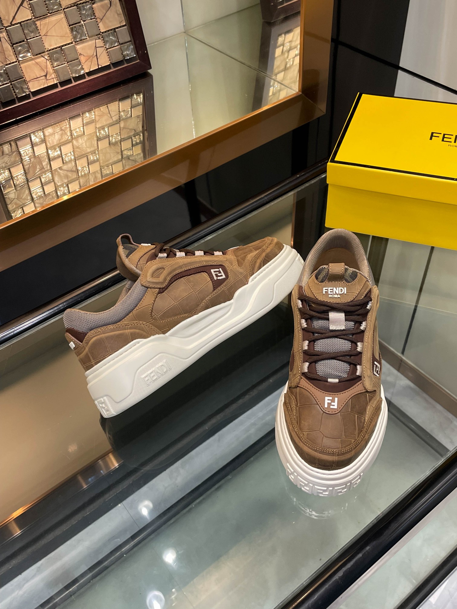 Cheap Fendi Sneakers For Men in 229819, $130 USD- [IB229819] - Replica Fendi Sneakers For Men