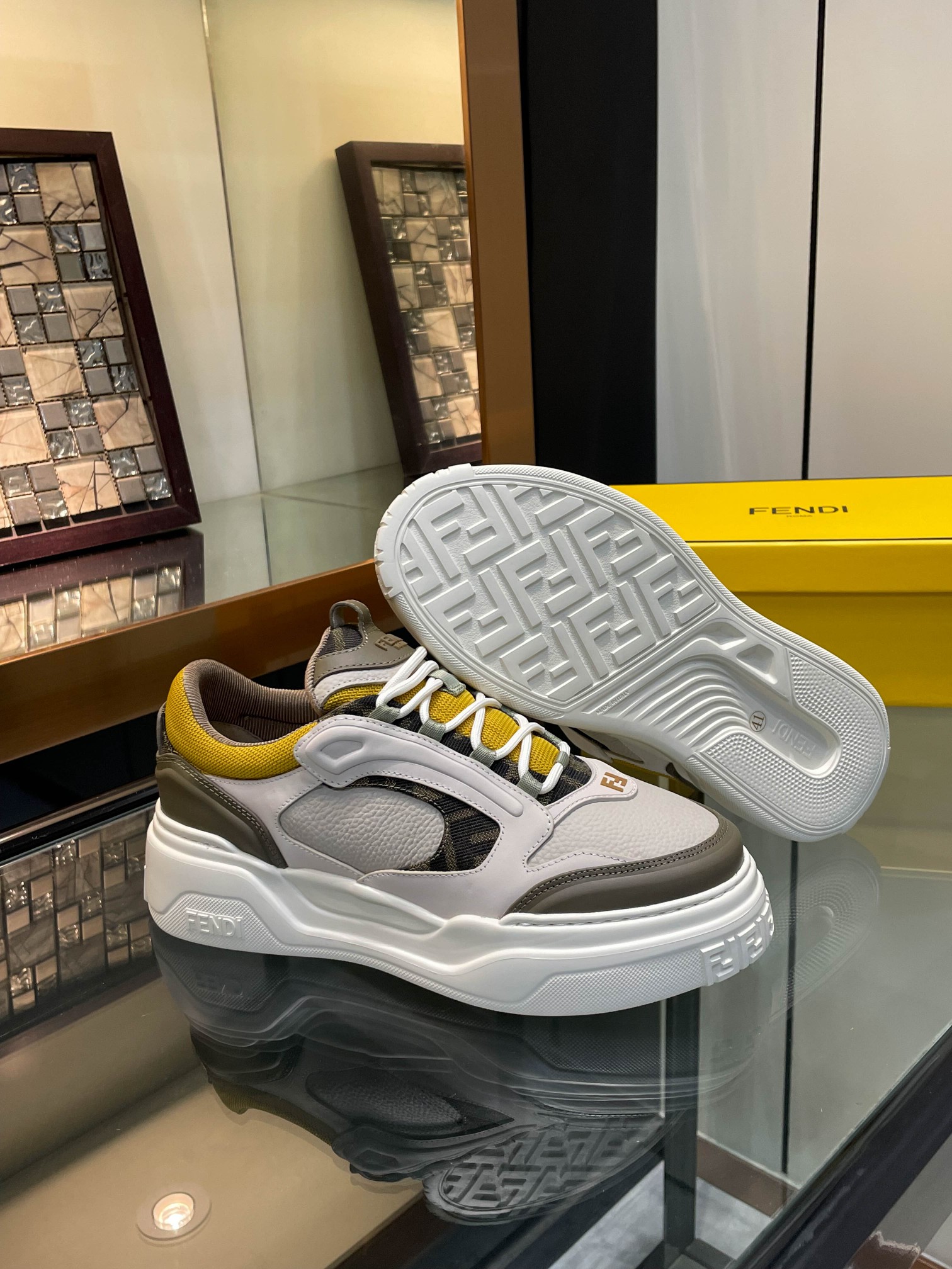 Cheap Fendi Sneakers For Men in 229820, $130 USD- [IB229820] - Replica Fendi Sneakers For Men