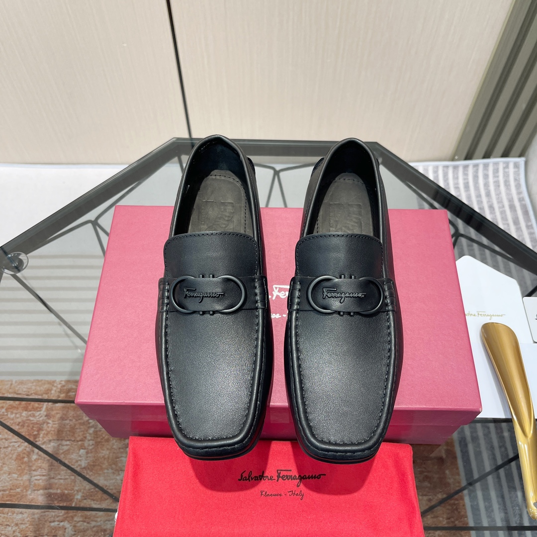 Cheap Ferragamo Loafers and Drivers For Men in 229821, $115 USD- [IB229821] - Replica Ferragamo Loafers and Drivers For Men