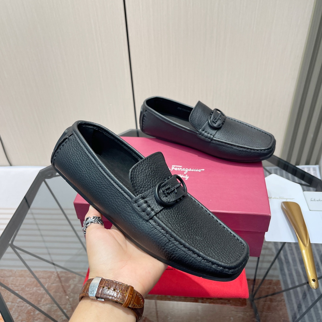 Cheap Ferragamo Loafers and Drivers For Men in 229823, $115 USD- [IB229823] - Replica Ferragamo Loafers and Drivers For Men