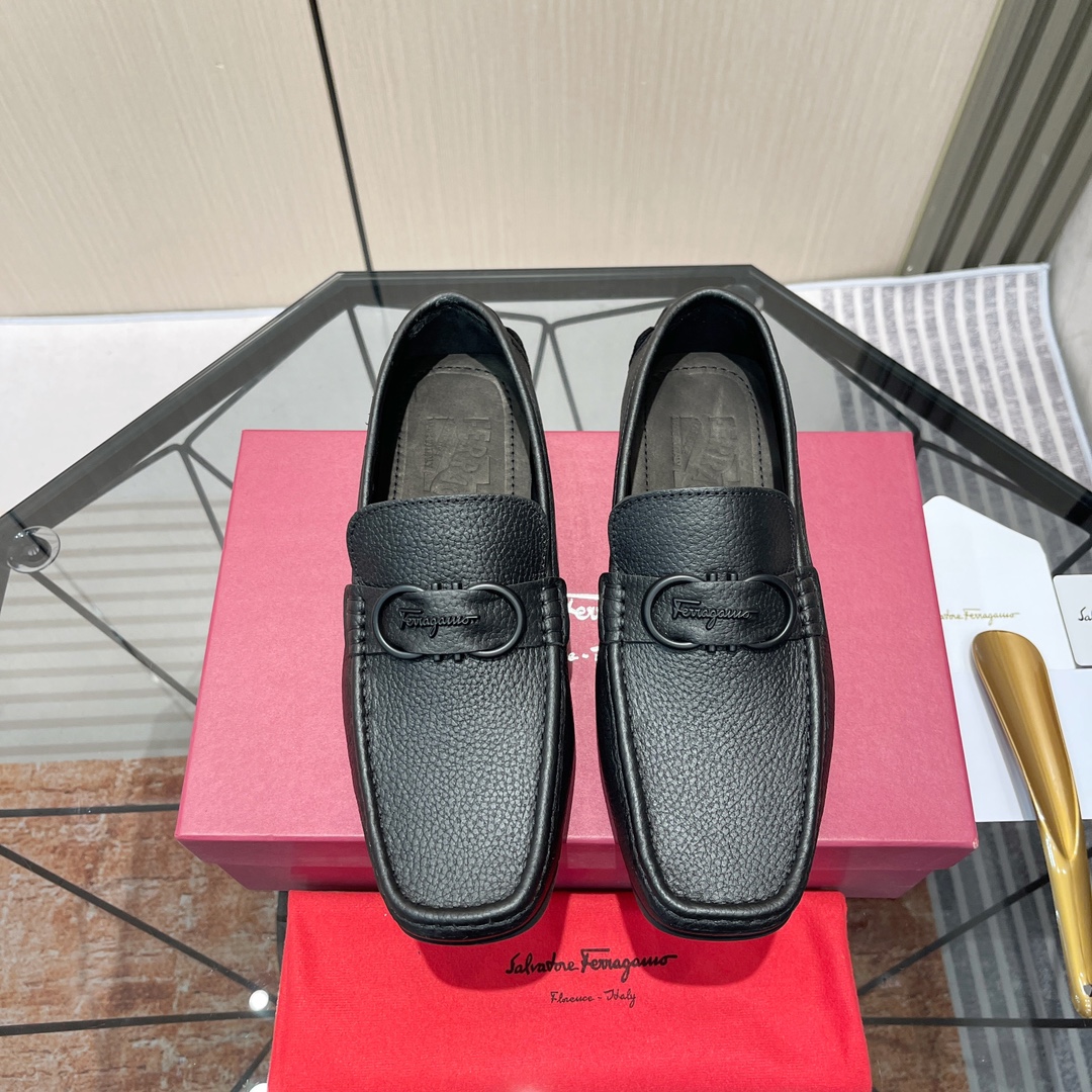 Cheap Ferragamo Loafers and Drivers For Men in 229823, $115 USD- [IB229823] - Replica Ferragamo Loafers and Drivers For Men