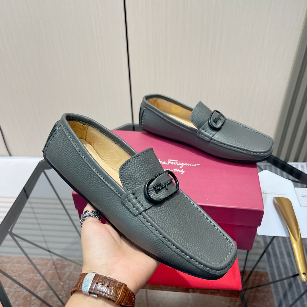 Cheap Ferragamo Loafers and Drivers For Men in 229824, $115 USD- [IB229824] - Replica Ferragamo Loafers and Drivers For Men