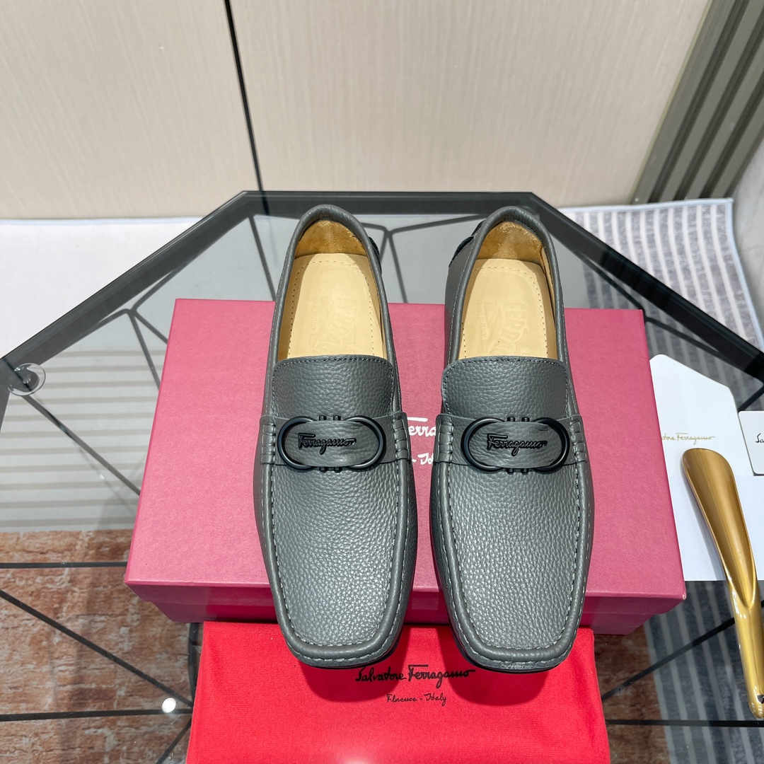 Cheap Ferragamo Loafers and Drivers For Men in 229824, $115 USD- [IB229824] - Replica Ferragamo Loafers and Drivers For Men