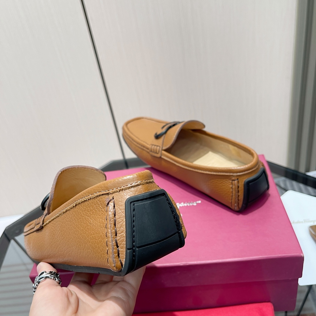 Cheap Ferragamo Loafers and Drivers For Men in 229825, $115 USD- [IB229825] - Replica Ferragamo Loafers and Drivers For Men
