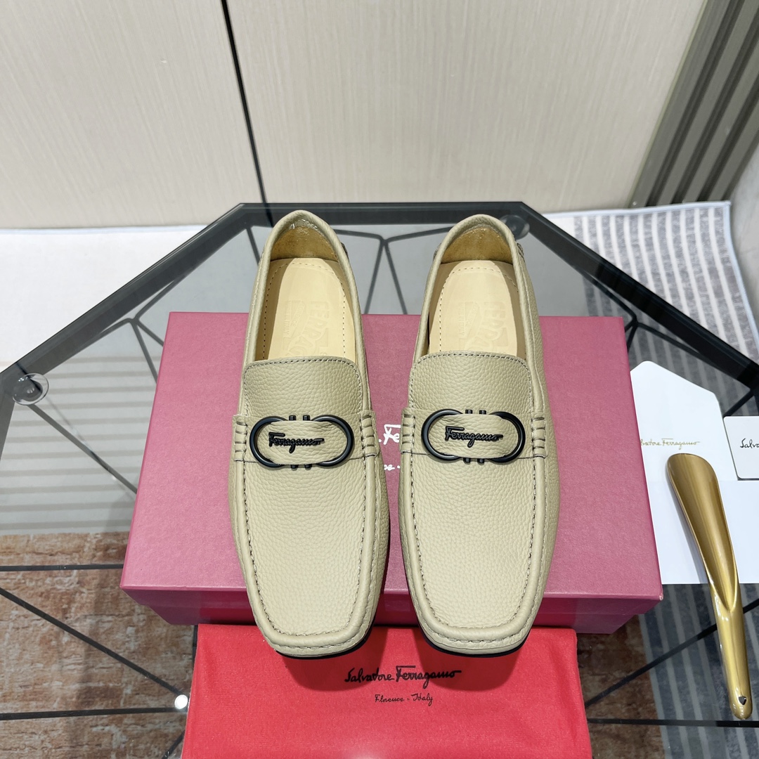 Cheap Ferragamo Loafers and Drivers For Men in 229826, $115 USD- [IB229826] - Replica Ferragamo Loafers and Drivers For Men