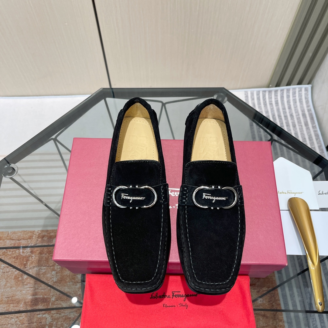 Cheap Ferragamo Loafers and Drivers For Men in 229827, $115 USD- [IB229827] - Replica Ferragamo Loafers and Drivers For Men