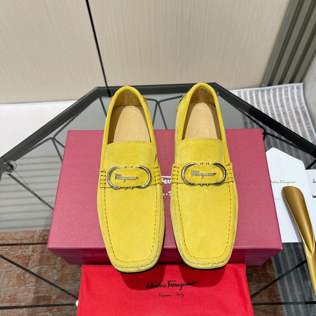 Cheap Ferragamo Loafers and Drivers For Men in 229828, $115 USD- [IB229828] - Replica Ferragamo Loafers and Drivers For Men