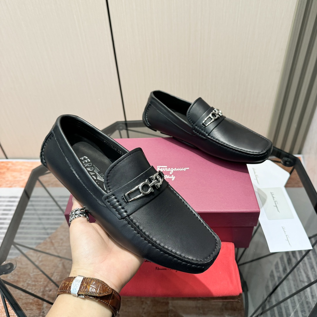 Cheap Ferragamo Loafers and Drivers For Men in 229830, $115 USD- [IB229830] - Replica Ferragamo Loafers and Drivers For Men