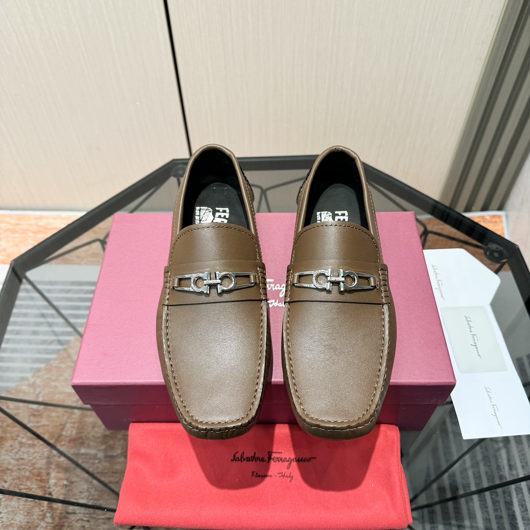 Cheap Ferragamo Loafers and Drivers For Men in 229831, $115 USD- [IB229831] - Replica Ferragamo Loafers and Drivers For Men