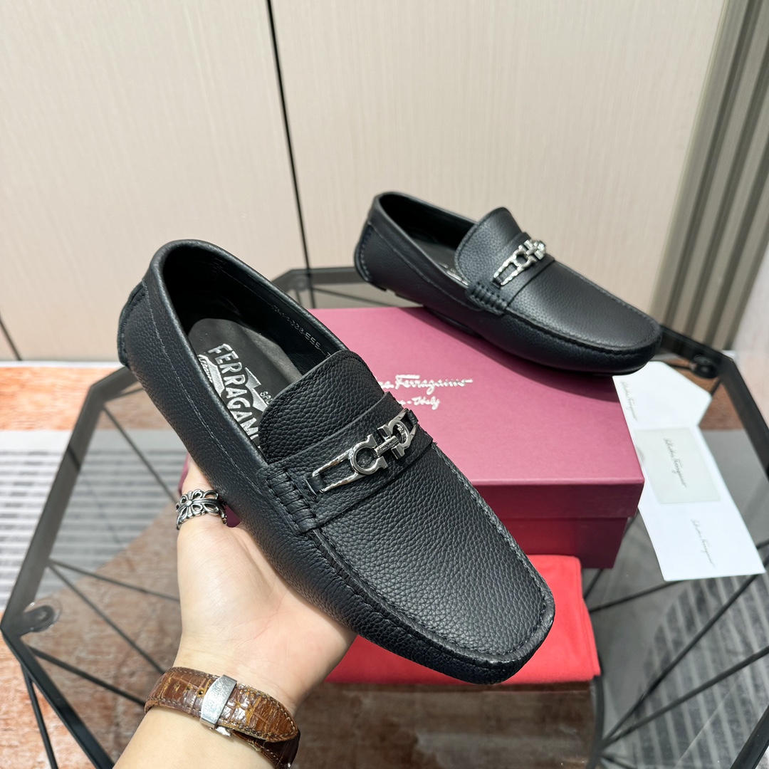 Cheap Ferragamo Loafers and Drivers For Men in 229832, $115 USD- [IB229832] - Replica Ferragamo Loafers and Drivers For Men
