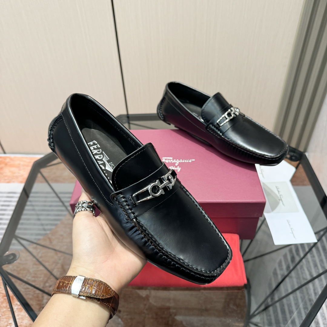 Cheap Ferragamo Loafers and Drivers For Men in 229833, $115 USD- [IB229833] - Replica Ferragamo Loafers and Drivers For Men