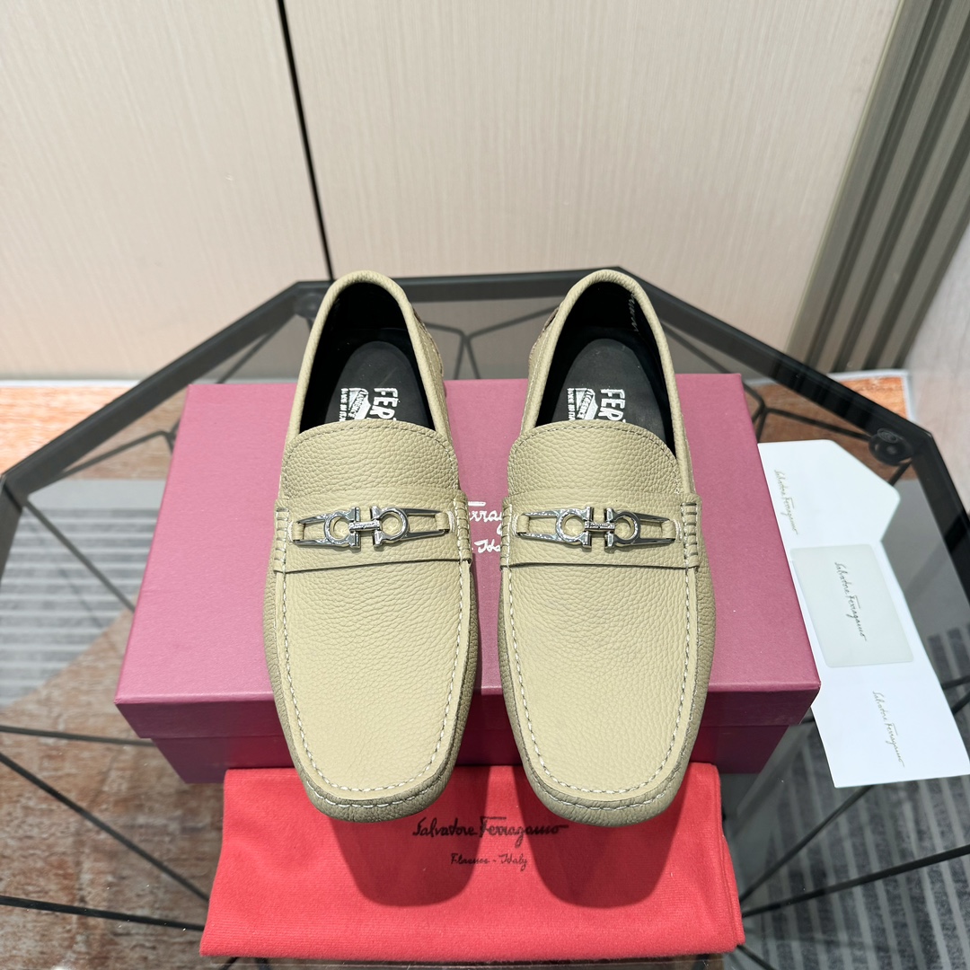 Cheap Ferragamo Loafers and Drivers For Men in 229835, $115 USD- [IB229835] - Replica Ferragamo Loafers and Drivers For Men