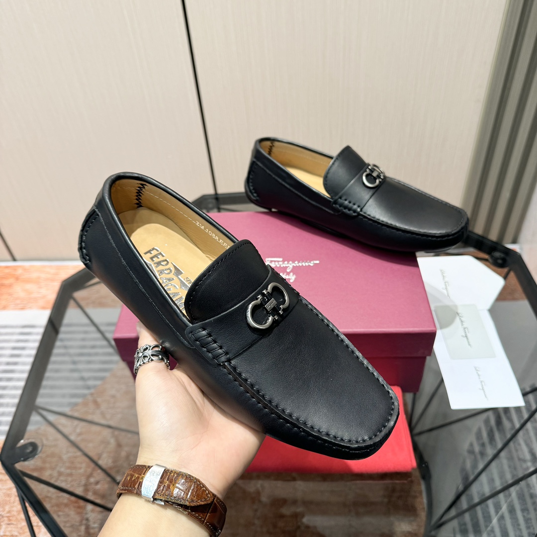 Cheap Ferragamo Loafers and Drivers For Men in 229836, $115 USD- [IB229836] - Replica Ferragamo Loafers and Drivers For Men