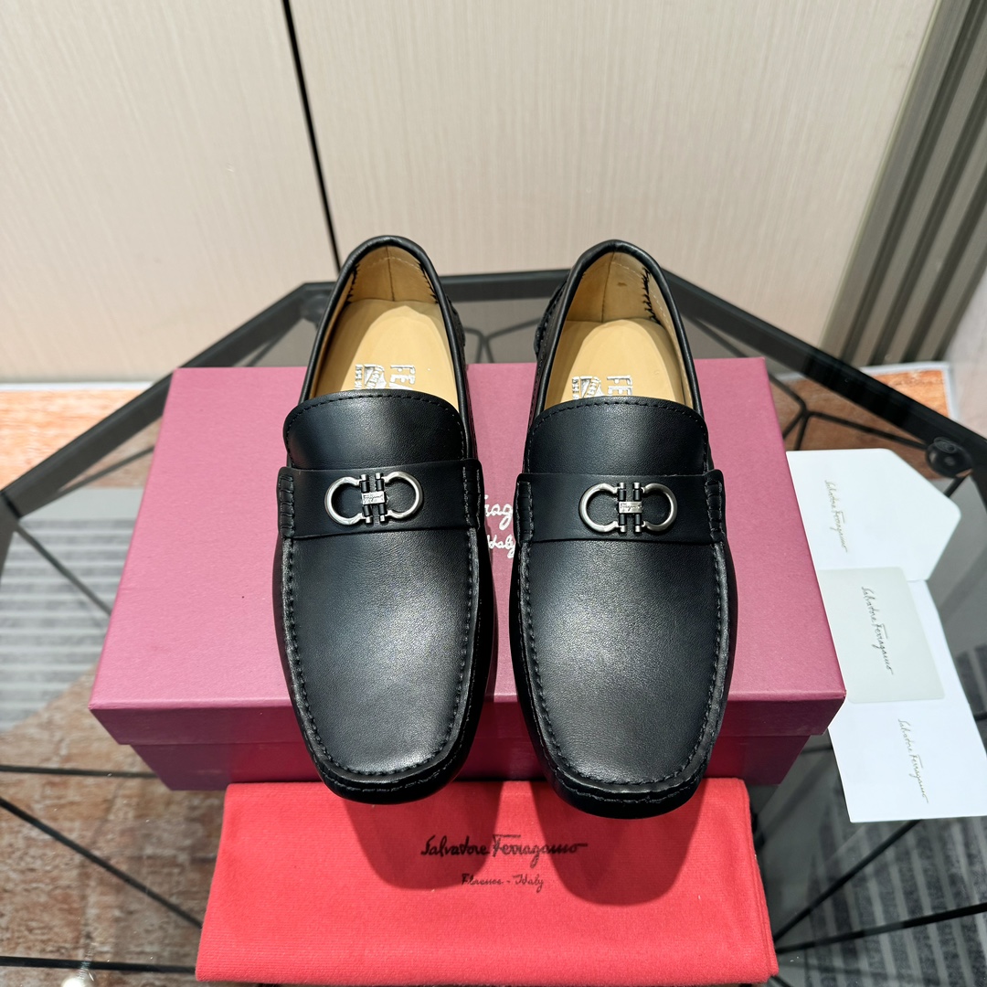 Cheap Ferragamo Loafers and Drivers For Men in 229836, $115 USD- [IB229836] - Replica Ferragamo Loafers and Drivers For Men