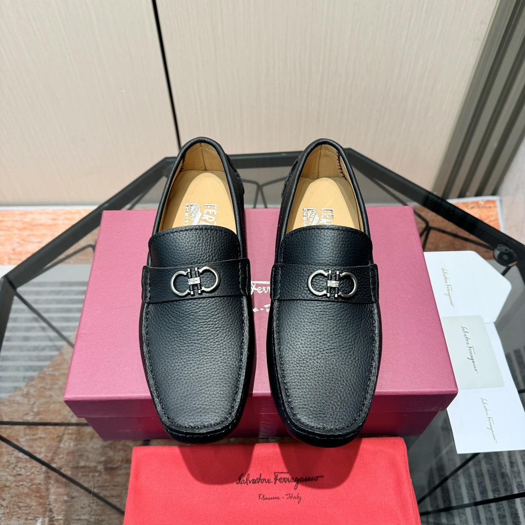 Cheap Ferragamo Loafers and Drivers For Men in 229837, $115 USD- [IB229837] - Replica Ferragamo Loafers and Drivers For Men