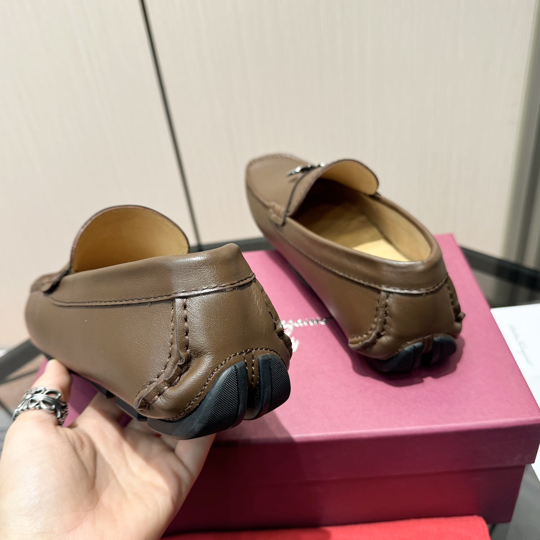 Cheap Ferragamo Loafers and Drivers For Men in 229838, $115 USD- [IB229838] - Replica Ferragamo Loafers and Drivers For Men