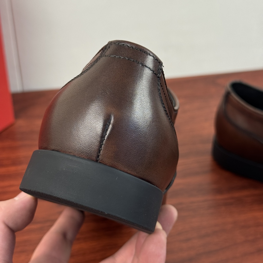 Cheap Ferragamo Dress Shoes For Men in 229842, $160 USD- [IB229842] - Replica Ferragamo Dress Shoes For Men