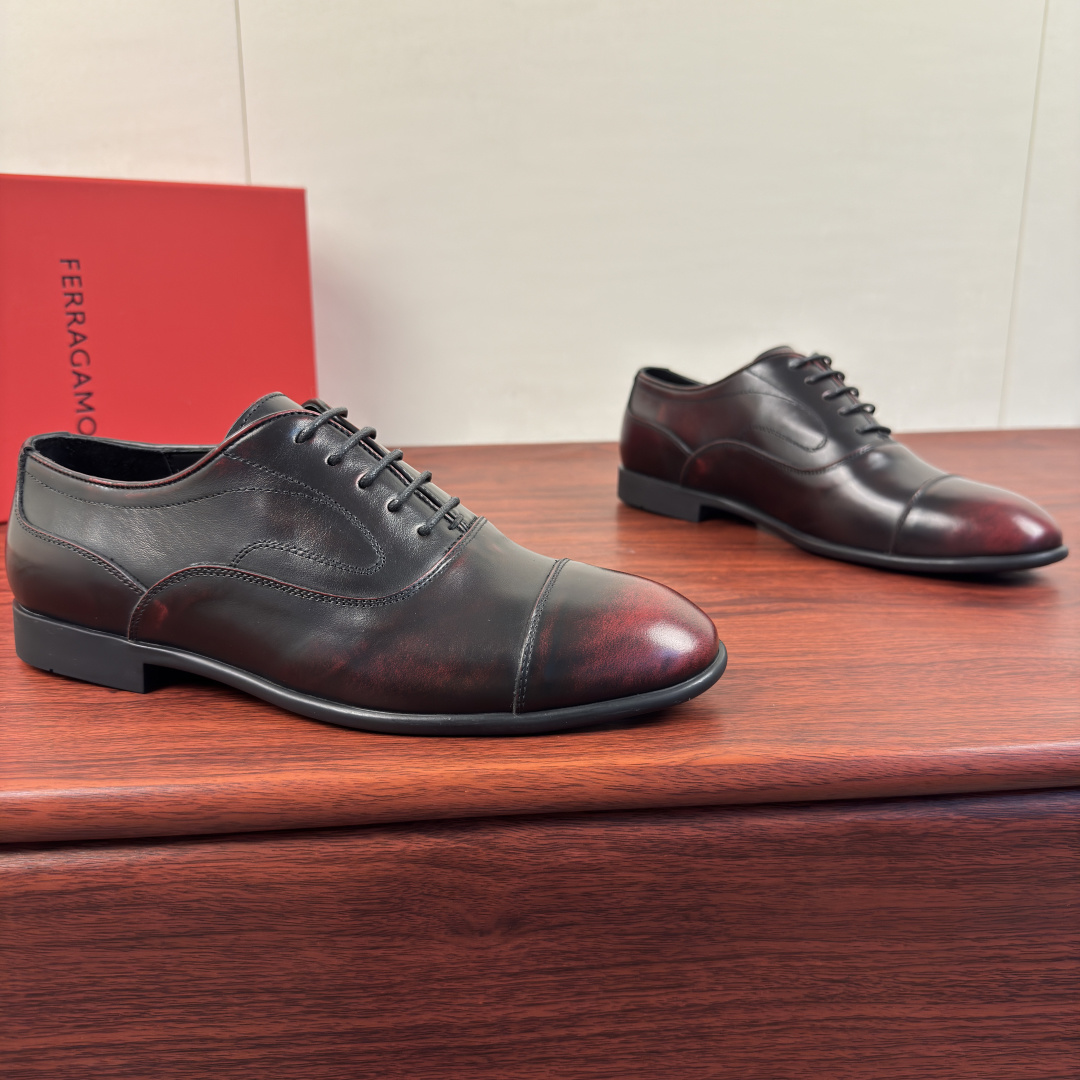Cheap Ferragamo Dress Shoes For Men in 229846, $160 USD- [IB229846] - Replica Ferragamo Dress Shoes For Men