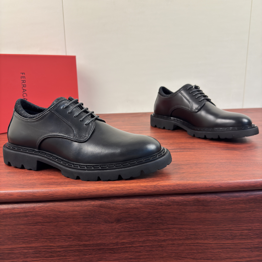 Cheap Ferragamo Dress Shoes For Men in 229849, $175 USD- [IB229849] - Replica Ferragamo Dress Shoes For Men