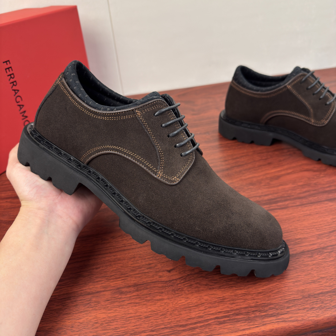 Cheap Ferragamo Dress Shoes For Men in 229854, $175 USD- [IB229854] - Replica Ferragamo Dress Shoes For Men