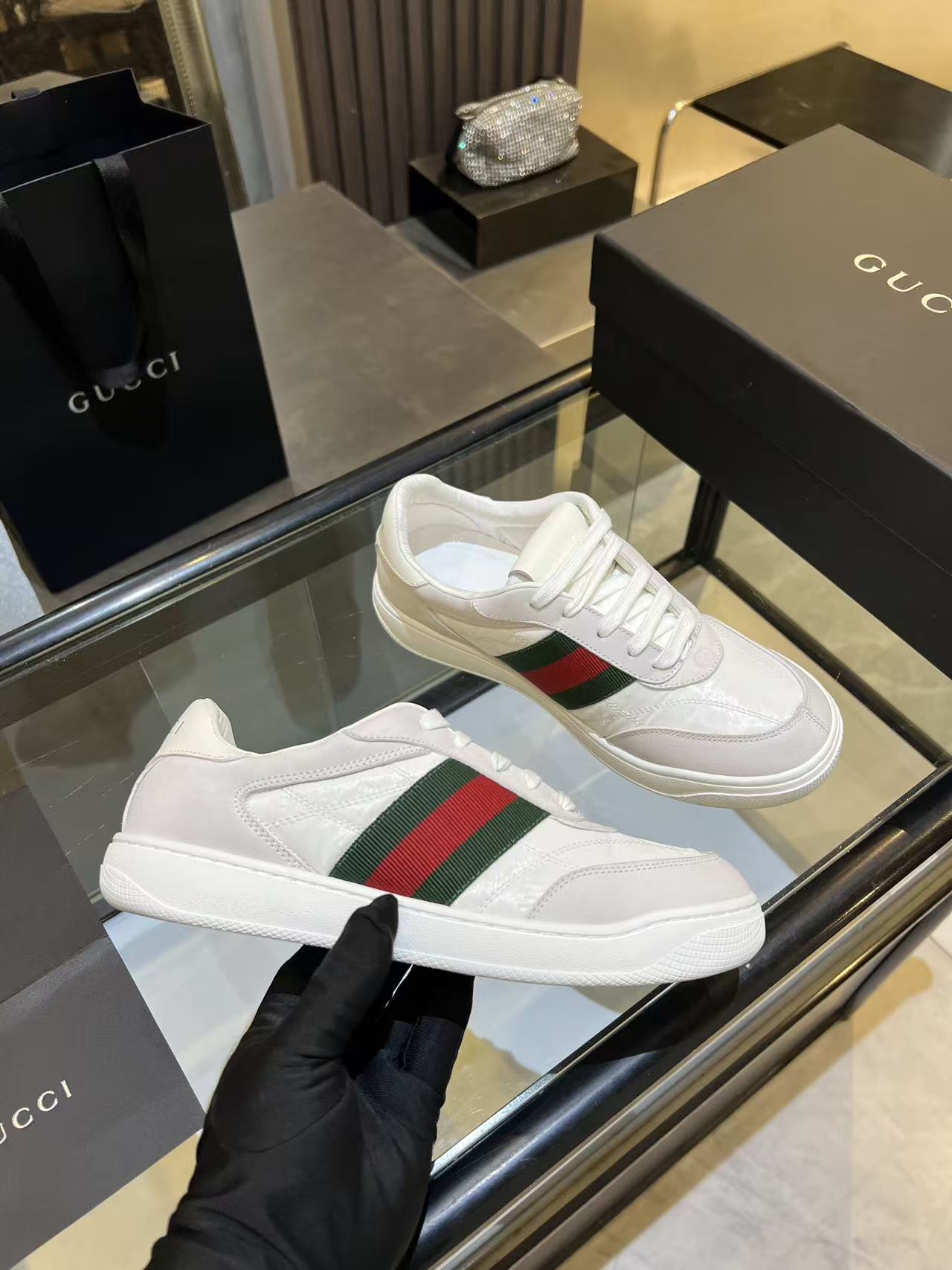 Cheap Gucci Sneakers For Men in 229892, $110 USD- [IB229892] - Replica Gucci Sneakers For Men