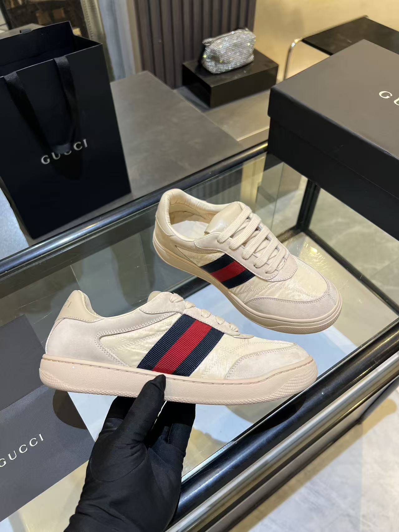Cheap Gucci Sneakers For Men in 229893, $110 USD- [IB229893] - Replica Gucci Sneakers For Men