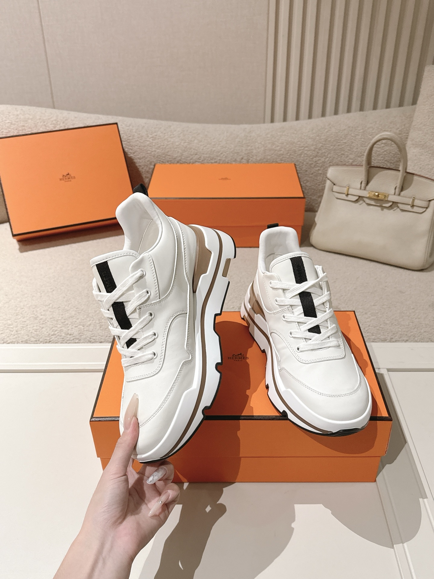 Cheap Hermes Sneakers For Men in 229901, $130 USD- [IB229901] - Replica Hermes Sneakers For Men