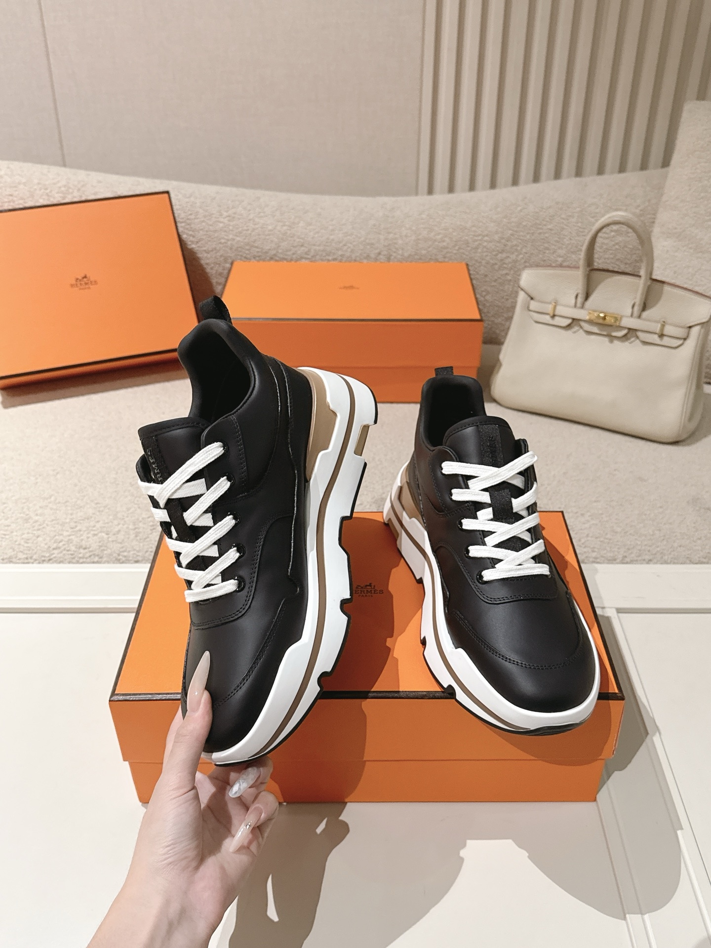 Cheap Hermes Sneakers For Men in 229902, $130 USD- [IB229902] - Replica Hermes Sneakers For Men