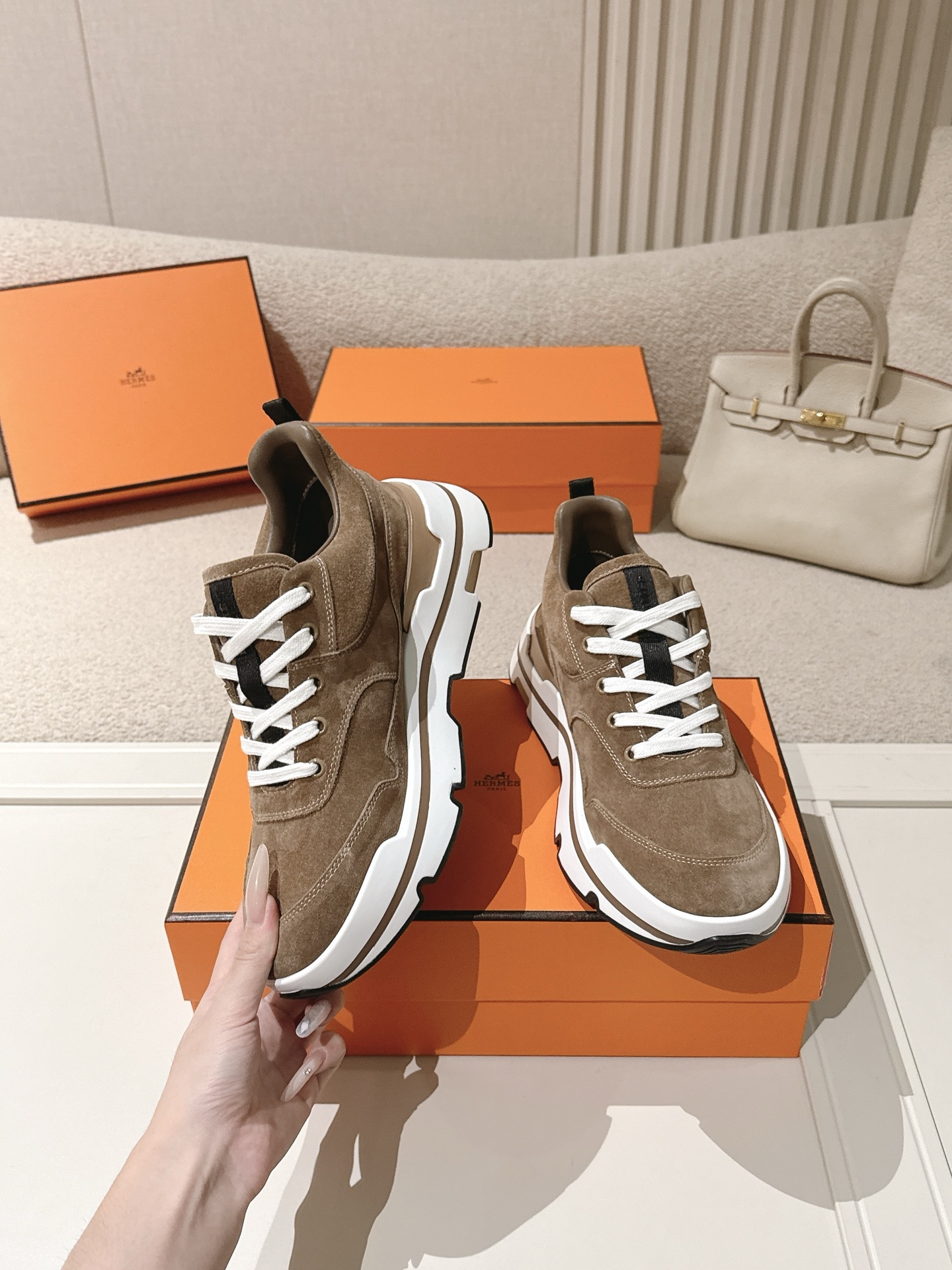 Cheap Hermes Sneakers For Men in 229903, $130 USD- [IB229903] - Replica Hermes Sneakers For Men