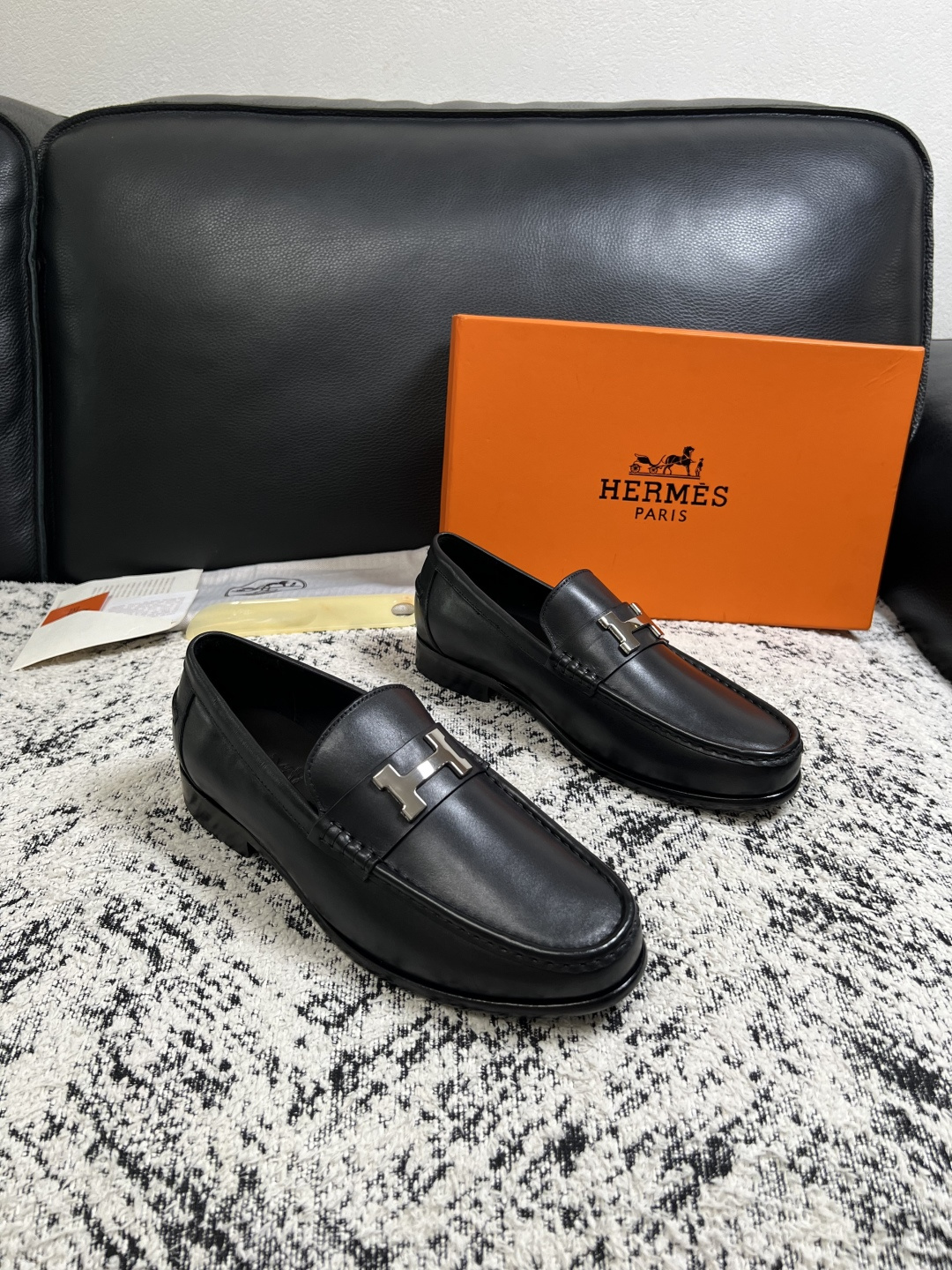 Cheap Hermes Loafers and Drivers For Men in 229906, $195 USD- [IB229906] - Replica Hermes Loafers and Drivers For Men