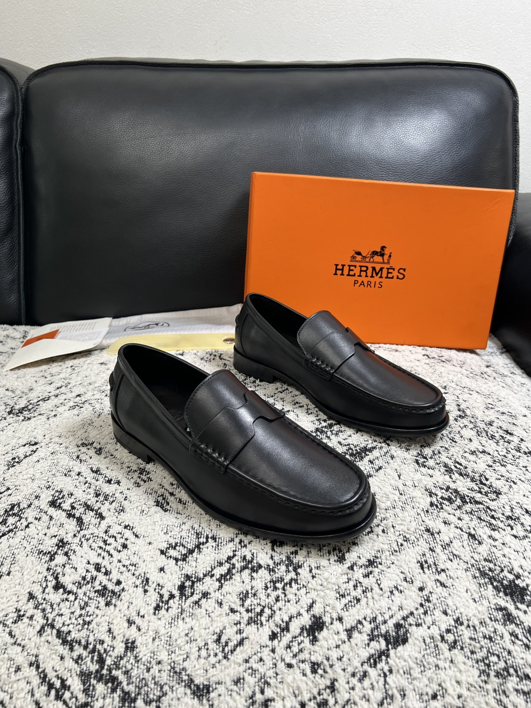 Cheap Hermes Loafers and Drivers For Men in 229908, $195 USD- [IB229908] - Replica Hermes Loafers and Drivers For Men