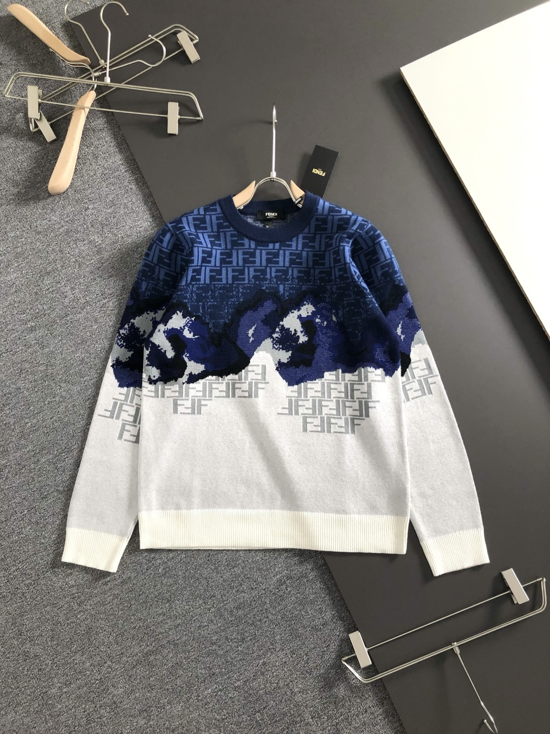 Cheap Fendi Sweaters for Men in 230292, $65 USD- [IB230292] - Replica Fendi Sweaters for Men