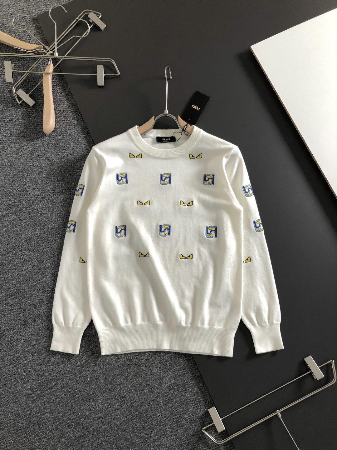 Cheap Fendi Sweaters for Men in 230383, $70 USD- [IB230383] - Replica Fendi Sweaters for Men