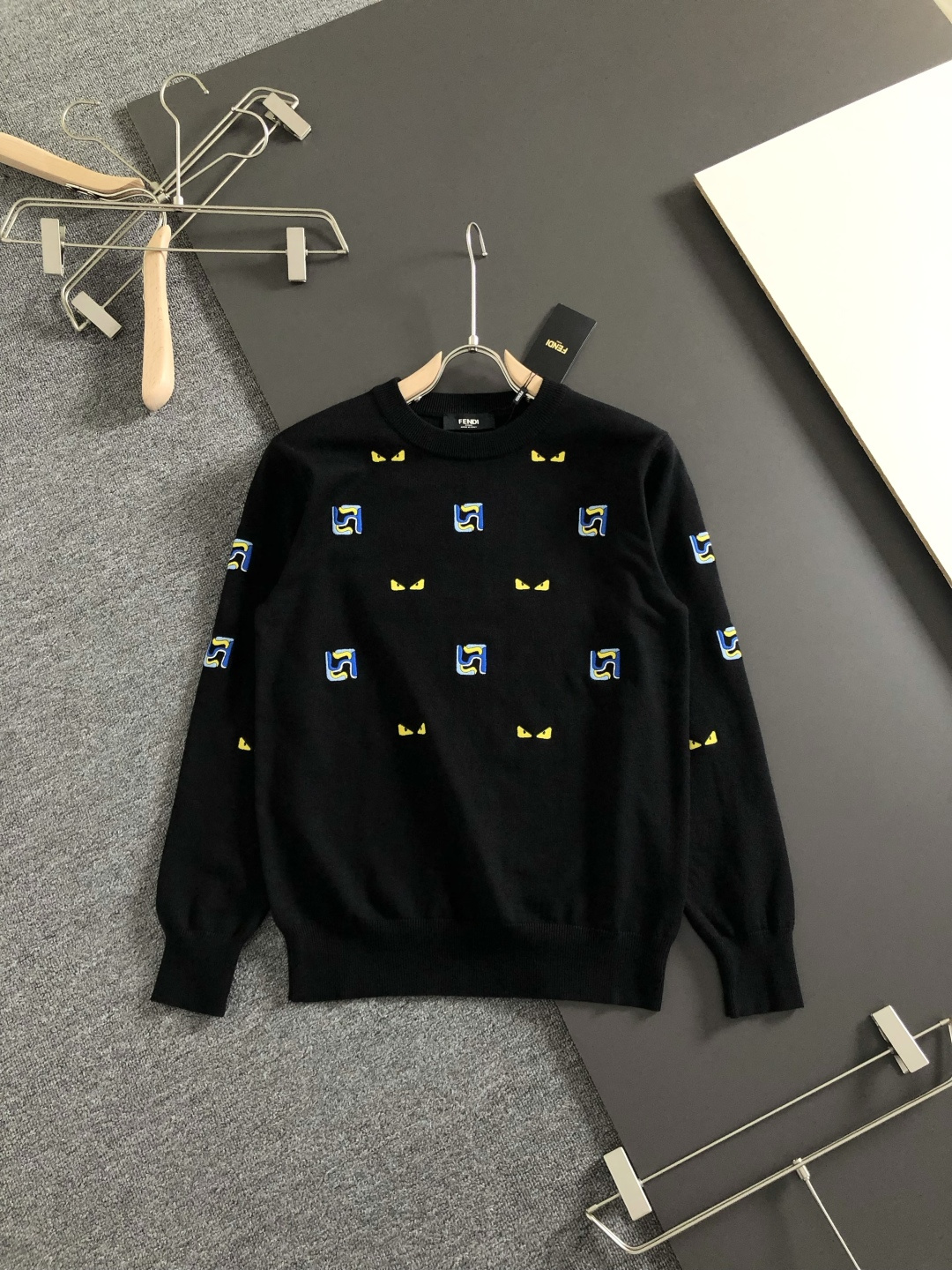 Cheap Fendi Sweaters for Men in 230384, $70 USD- [IB230384] - Replica Fendi Sweaters for Men