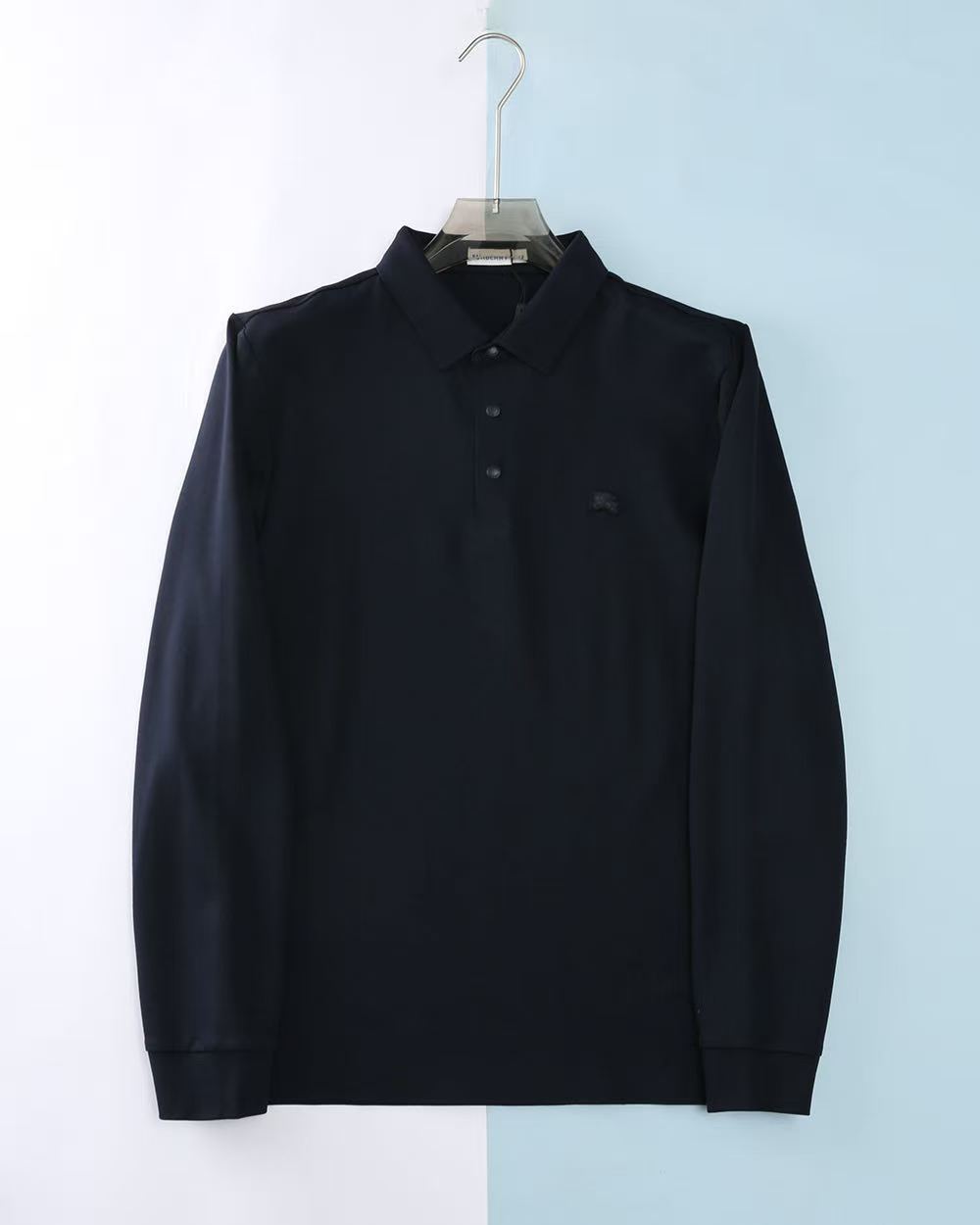 Cheap Burberry Long-Sleeved Polo T-Shirts for Men in 230419, $70 USD- [IB230419] - Replica Burberry Long-Sleeved Polo T-Shirts for Men