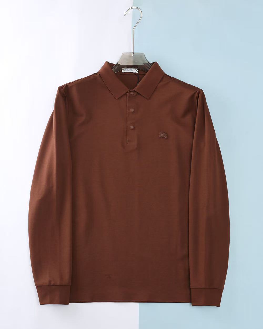 Cheap Burberry Long-Sleeved Polo T-Shirts for Men in 230421, $70 USD- [IB230421] - Replica Burberry Long-Sleeved Polo T-Shirts for Men