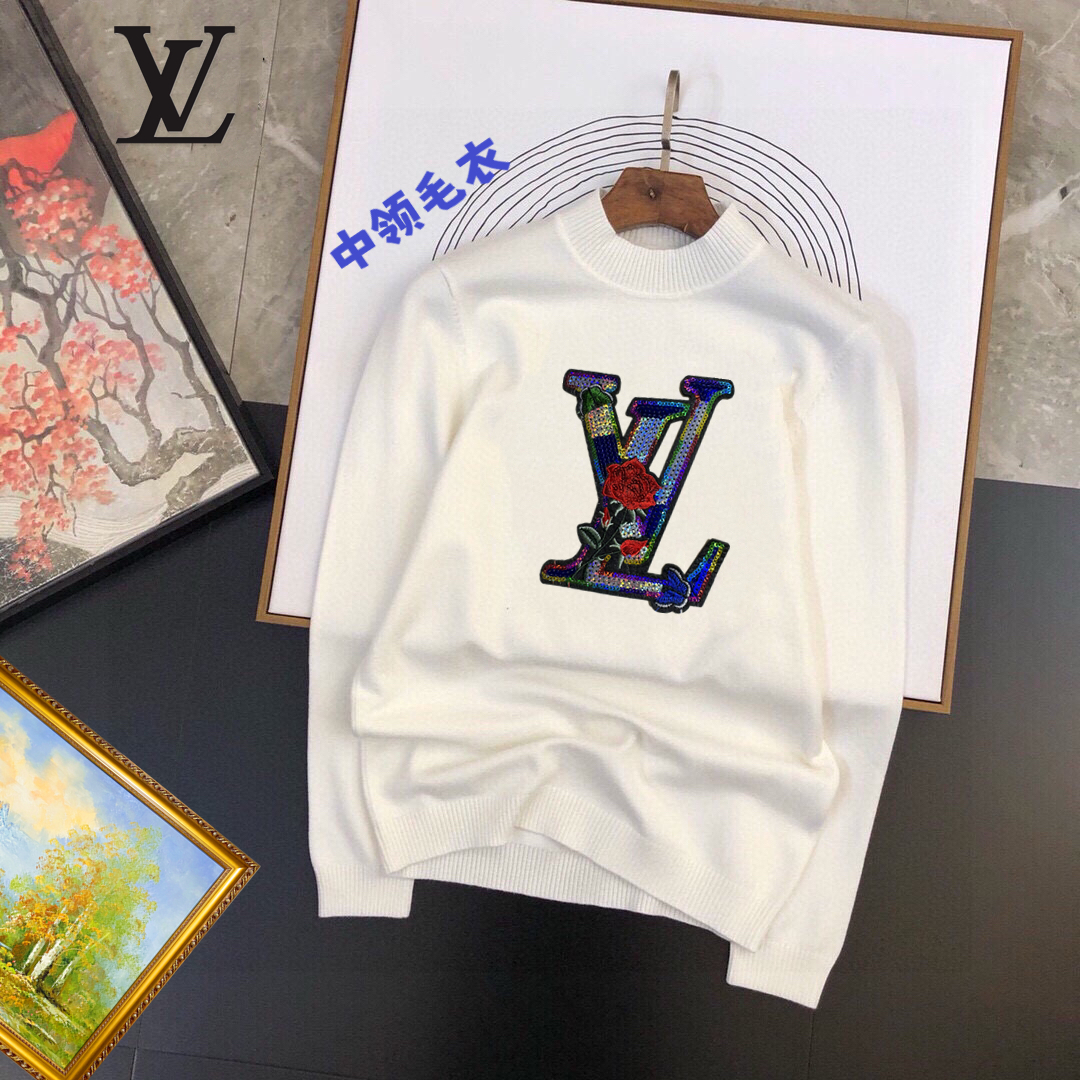 Cheap Louis Vuitton  Sweaters for Men in 230526, $45 USD- [IB230526] - Replica Louis Vuitton  Sweaters for Men