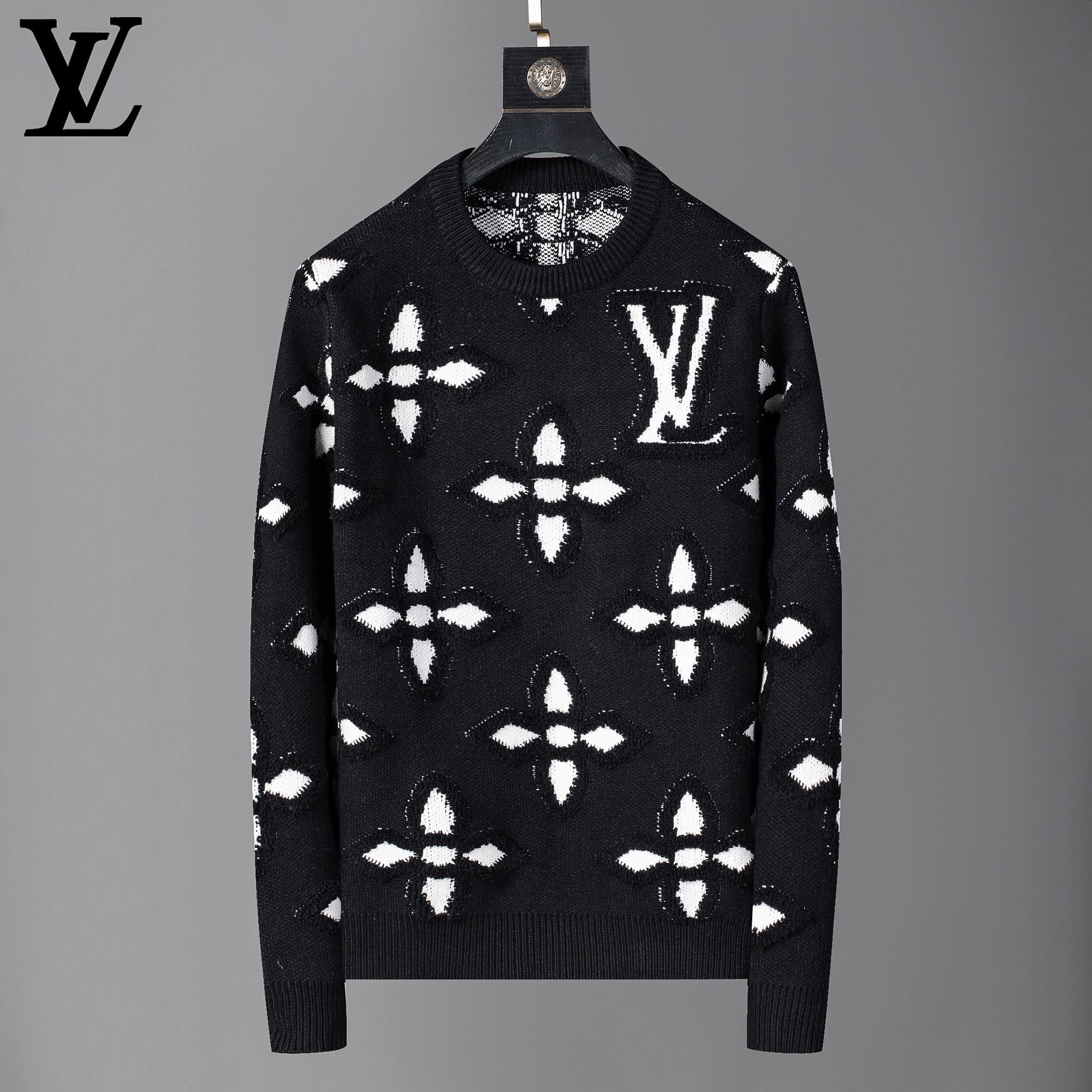 Cheap Louis Vuitton  Sweaters for Men in 230606, $65 USD- [IB230606] - Replica Louis Vuitton  Sweaters for Men