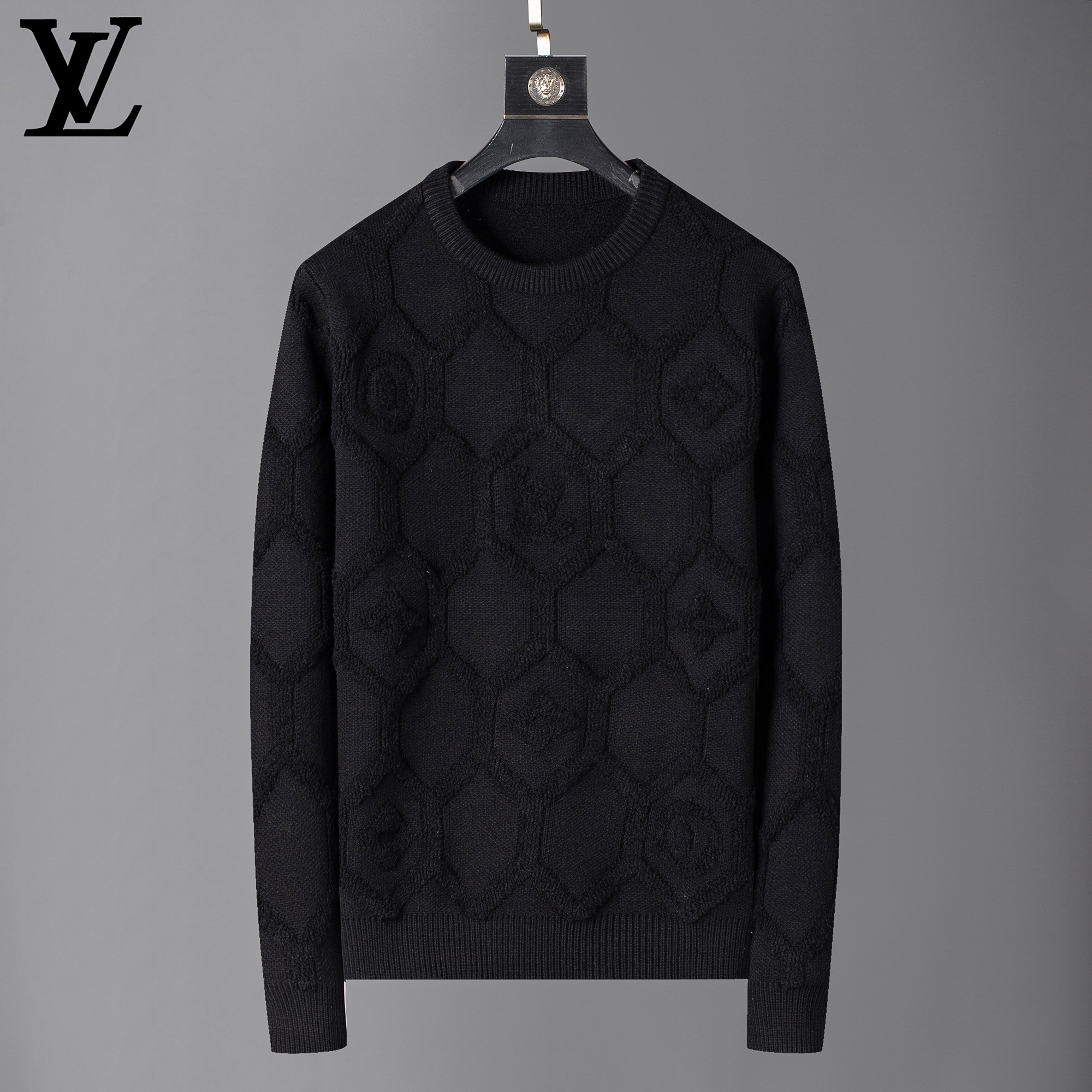 Cheap Louis Vuitton  Sweaters for Men in 230607, $65 USD- [IB230607] - Replica Louis Vuitton  Sweaters for Men